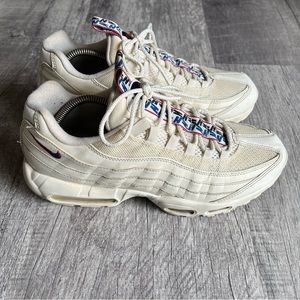 Nike Air Max 95 TT Sneaker Size 10.5 Cream Beige Classic Running Shoes